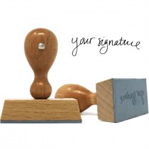 Medium Signature European Hand Stamp