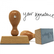 Extra Large Signature European Hand Stamp