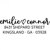 Shepard Script Return Address Stamp