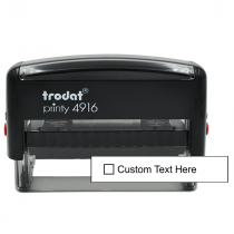 1 Line Checkbox Custom Rubber Stamp