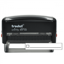 1 Line Checkbox Rubber Stamp