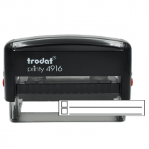 2 Line Checkbox Rubber Stamp