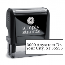Serif Custom 2 Line Address Stamp
