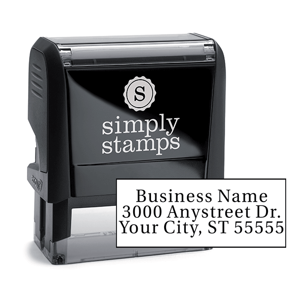 Serif Custom 3 Line Address Stamp