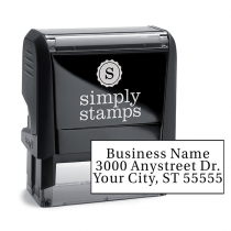 Serif Custom 3 Line Address Stamp