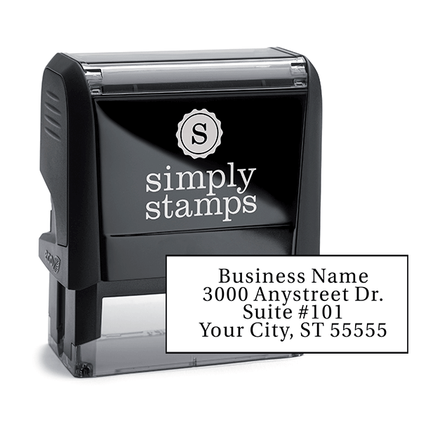 Serif Custom 4 Line Address Stamp