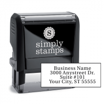 Serif Custom 4 Line Address Stamp