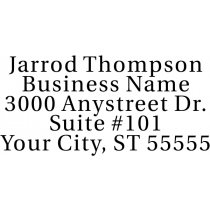 Serif Custom 5 Line Address Stamp Imprint