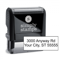 2 line rubber address stamp