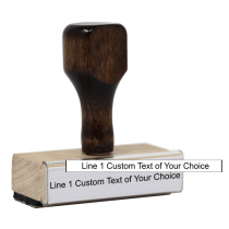 Custom 1 Line rubber stamp