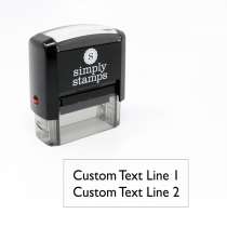 2 line rubber address stamp
