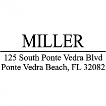 Last Name Address Stamp