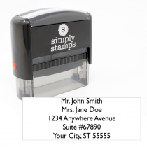 2 line rubber address stamp