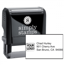 Custom Logo Return Address Stamp