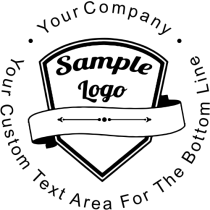 Custom Text Round Logo Stamp