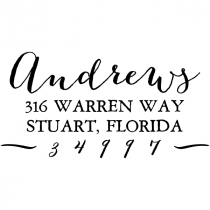 Andrews Hand Address Stamp