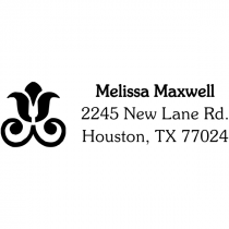Rose Decor Address Stamp