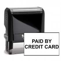 Paid By Credit Card Stock Stamp