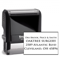 Custom Medical 4 Line Rubber Stamp