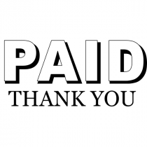 Paid Thank You Stamp