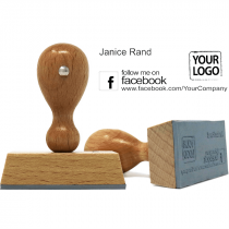 Follow Me on Facebook Logo Stamp w/ Catalog Ink