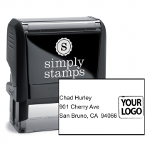 Custom Logo Address Stamp