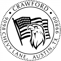 Eagle Freedom Return Address Stamp