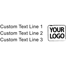 Custom Rubber Stamp - Logo with 3 Lines