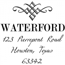 Waterford Diamond Address Stamp