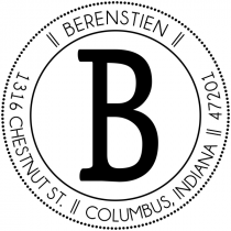 Berenstein Round Address Stamp