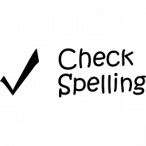 CHECK SPELLING Teacher Stamp