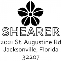 Manning Flower Square Address Stamp