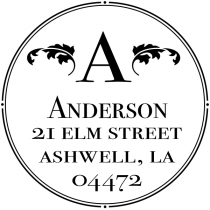 Ashwell Round Address Stamp