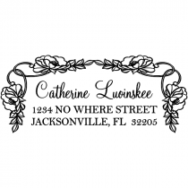 Luoinskee Flowers Address Stamp