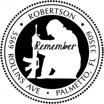 Remember Our Soldiers Address Stamp