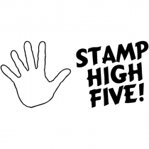 Feedback - High Five Hand Rubber Teacher Stamp