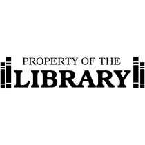 Property Of - Library Book Ends Rubber Teacher Stamp