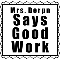 Feedback - Framed GOOD WORK Teacher Rubber Stamp