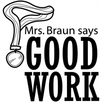 Feedback - GOOD WORK Award Ribbon Rubber Teacher Stamp