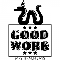 Feedback - GOOD WORK Dragon Rubber Teacher Stamp