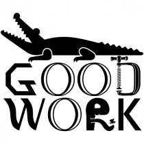 Feedback - GOOD WORK Alligator Rubber Teacher Stamp