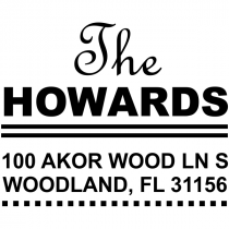 Metro Square Style 2 Address Stamp