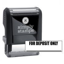 FOR DEPOSIT ONLY with Line Stock Stamp
