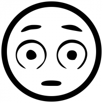 Wide Eyed Emoji Stamp