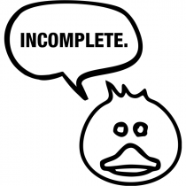 Incomplete Duck Teacher Stamp