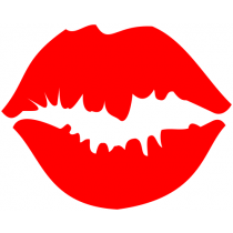Kissing Lips Trendy Stamp Rubber Stamp