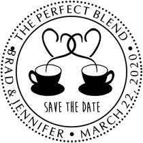 The Perfect Blend Save the Date Stamp