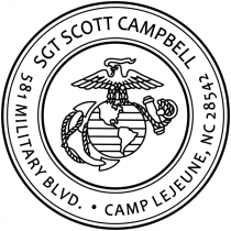 Return Address United States Marine Corps Stamp
