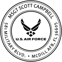 Return Address United States Air Force Stamp