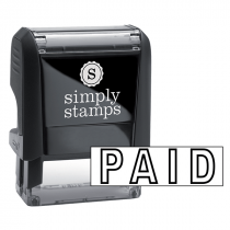 PAID Outlined Stock Stamp